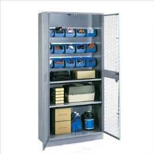   Storage Cabinet with 2 Shelves and 15 Bins 72 H x 36 W x 21 D