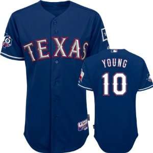 Michael Young Jersey Adult Majestic Alternate Royal Authentic Cool 