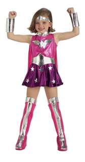 Super Pink Wonder Woman Kids Halloween costume  