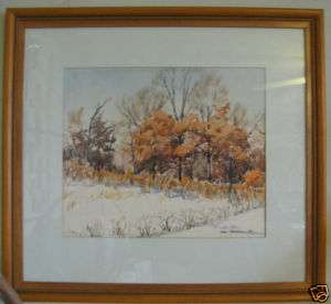 1950 watercolor PAINTING BY PAUL PROEHL   CHICAGO ARTIST  travel 