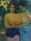 Two Tahitian Women , (1899), oil on canvas,