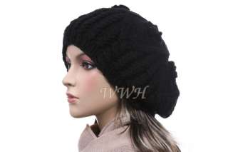 Stylish Beret Beanie Cap Hat Winter Womens be419d  