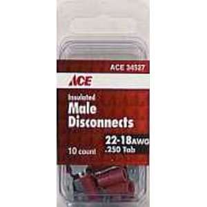  Pk/10 Ace Insulated Male Disconnect (34527)