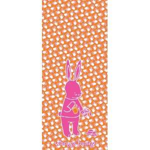 Whoops Bunny Long Note Pad in Bright Orange & Hot Pink 