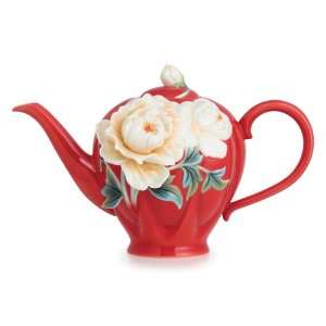  Venice Peony Porcelain Teapot by Franz See Coupon for Low 