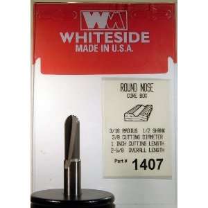  Whiteside   WS1407   3/8 Round Nose (Core Box)
