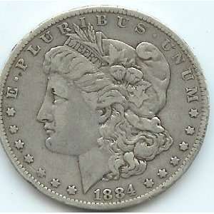  1884 O Morgan Silver Dollar VF 