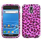 PINK LEOPARD Protector Hard Snap Cover Case SAMSUNG T989 Galaxy S II 