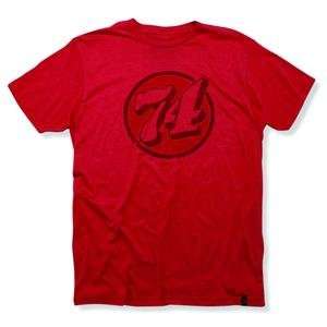 Roland Sands Designs 74 T Shirt   Small/Red Heather
