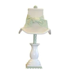  Green and White Candlestick Lamp