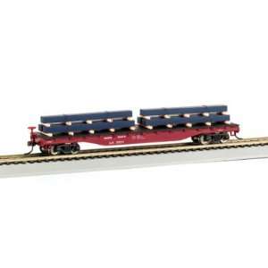  Flat Car with Load Union Pacific? with Steel Load Toys 