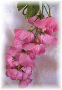 PINK MAUVE Wisteria Garland Wedding Arch Silk Flowers  