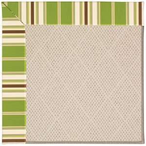  Capel Zoe White Wicker 214 Green Stripe 4 x 4 Square 
