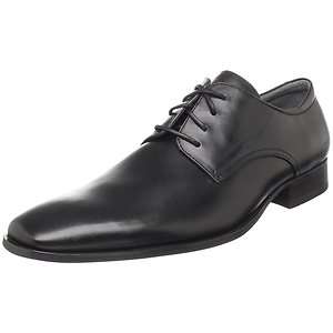 Calvin Klein Mens Dress Shoes F4267 Gareth Black Leather Shoes W/ Shoe 