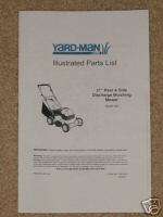 Yard Man MTD 21 439 Push Mower Illustrated Parts List  