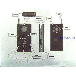 Anti spy detector wireless hidden camera eavesdropping  