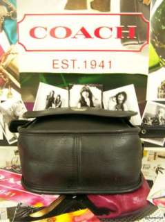 CLASSIC Black COACH Trail Bag Leather Shoulder Purse Handbag  