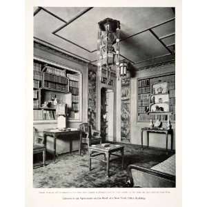  1926 Print Library Apartment New York City Panel 