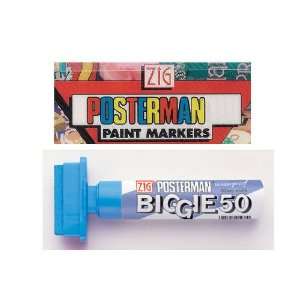  Zig Posterman Chalkboard Marker Pen 50mm Tip   White 