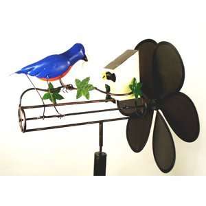  Bluebird House Whirligig with Nylon Propeller Patio, Lawn 