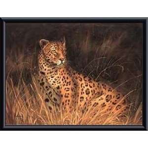   Print   Spotted African Cat   Artist Kilian  Poster Size 13 X 17
