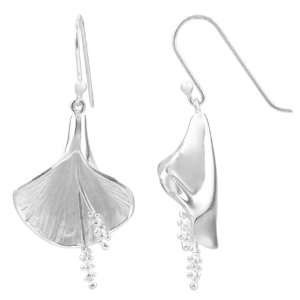  Addisons African Lily Dangle Fashion Earrings   Sterling 
