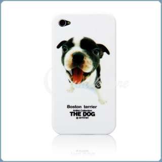   Terrier The Dog Soft Silicone Case Cover for iPhone 4 4G 4S White