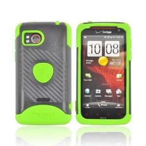 For HTC Rezound Lime Green Black OEM Trident Aegis Hard Silicone Case 