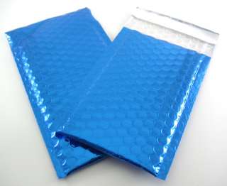 Bulk Wholesale Lot 100 Blue Bubble Mailer Envelopes 4X7  