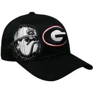   World Georgia Bulldogs Black Strike Zone One Fit Hat Sports