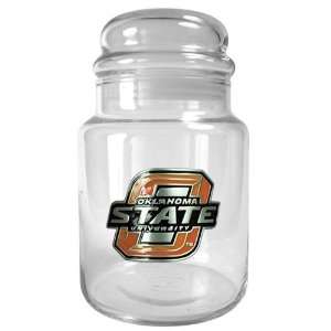  Oklahoma State Cowboys 31oz Glass Candy Jar   Primary Logo 