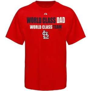   St Louis Cardinals Red World Class Dad T shirt