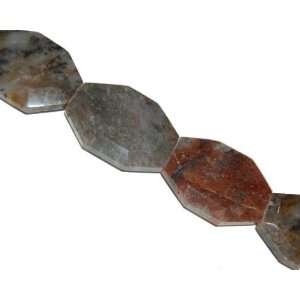   agate faceted slab, 40x30mm, sold per 16 inch strand. Arts, Crafts
