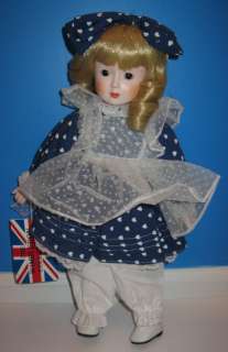 Wimbledon Collection English Porcelain Doll Blonde Hair Blue Eyes 