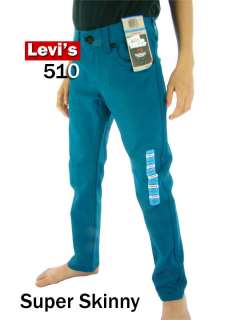 NWT Levis 510 Super Skinny Boys Jeans Size 8   18 Reg  