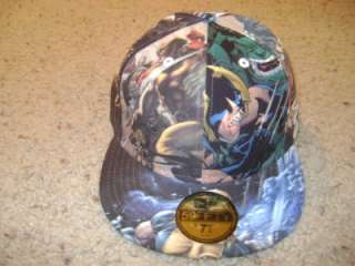 LOT of 4 Marvel / DC Comic Superhero Hat Cap Size 7 3/4 NEW New Era 