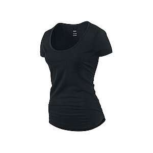 Nike 6.0 Womens Burnout Luxe Layer Top (Black/Black) Medium   Shirts