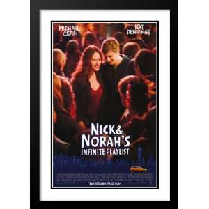  Nick and Norahs Playlist Framed and Double Matted 20x26 