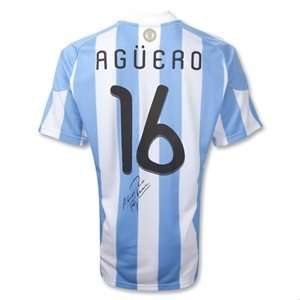  adidas Signed Sergio Aguero Argentina Jersey Sports 