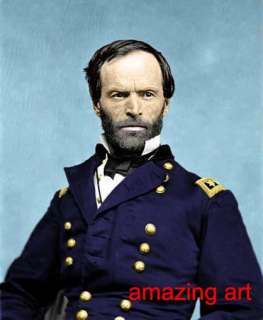 American Civil War Painting William Sherman in Color  