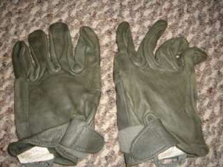 MILITARY LEATHER XXLARGE LIGHT DUTY FOILAGE GREEN GLOVES  
