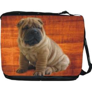  Rikki KnightTM Sharpai Dog Design Messenger Bag   Book Bag 
