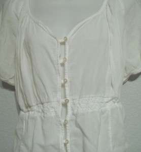   Jeans Clothing Co. White Button Short Sleeve Blouse/Top Plus 3X 22/24W