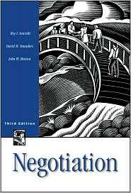 Negotiation, (0256208328), Roy J. Lewicki, Textbooks   