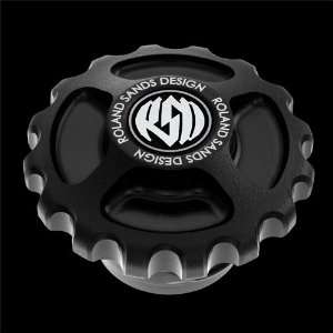   Gear Drive Black Ops Screw In Vented Gas Cap For Harley Davidson