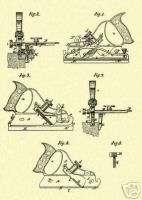 MILLER Adjust Plow Plane (STANLEY 41) Patent Print_W005  