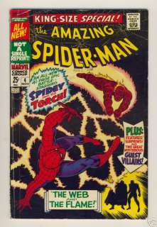AMAZING SPIDER MAN SPECIAL #4 MARVEL COMICS SILVER AGE  