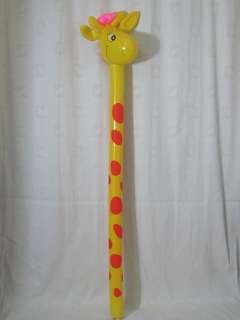 Cute Yellow Giraffe Stick Inflatable Toy  