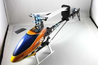 450 Sport Rc Helicopter W/ Motor, ESC, Gyro, Servos, Tail Rudder Servo 