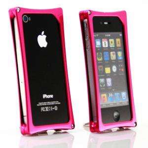 Wicked Metal Jacket Alloy Case for iPhone 4 Pink Brand New 